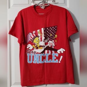 Vintage Warner Bros. Looney Tunes Mfd. by Freeze Tweety Bird & Sylvester T-Shirt